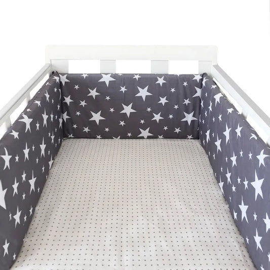 Paraurti per Lettino in Cotone 200×30cm – Doppia Faccia, Cerniera, Design Nordic
