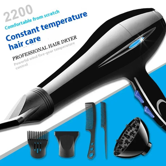 Asciugacapelli Ionico 2200W Professionale | Riscaldamento Rapido Caldo e Freddo