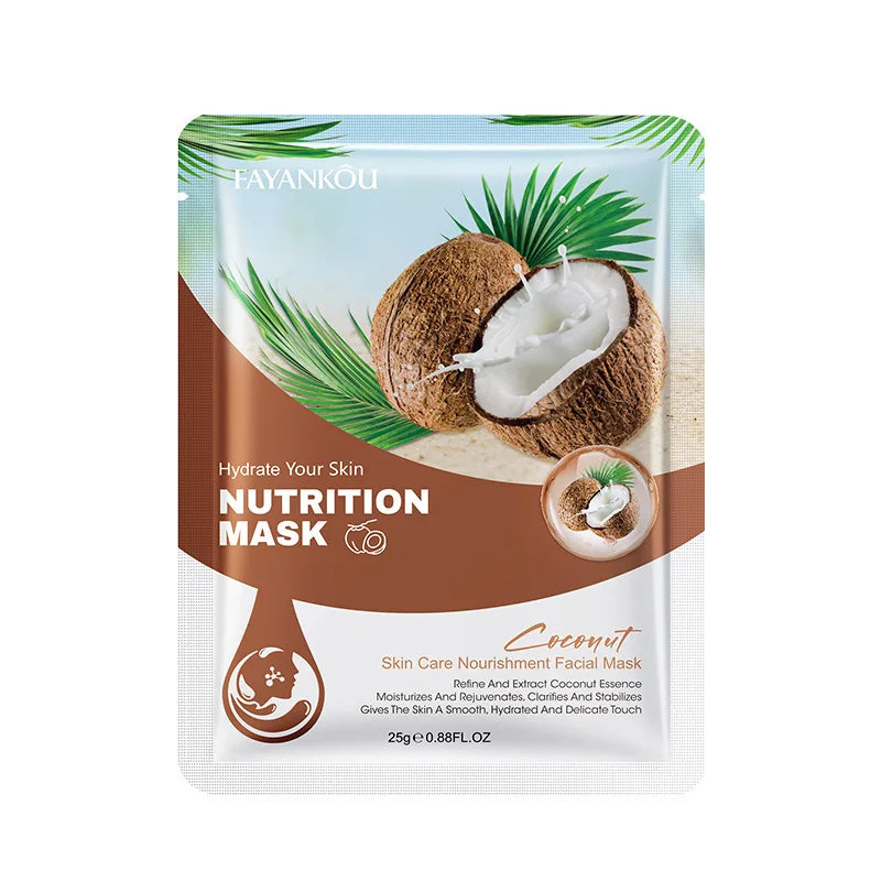 Set 10 Maschere Viso alla Frutta — Idratanti e Rassodanti