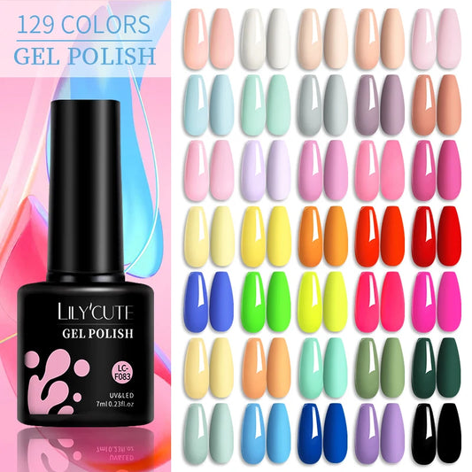 LILYCUTE Set 6 Smalti Gel per Unghie UV/LED – 7ml, Effetto Cat Eye Magnetico | Nail Art Fai-da-Te