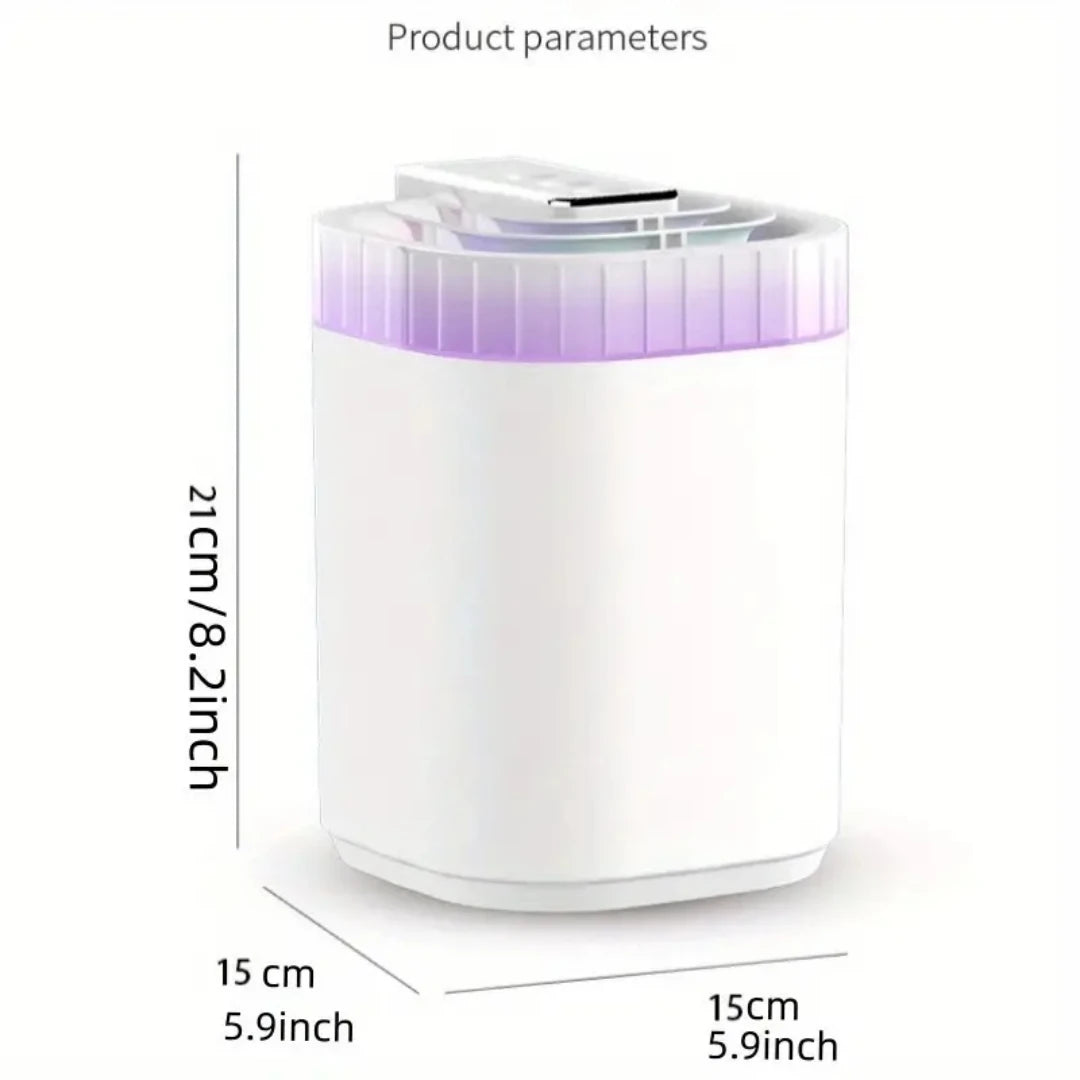 Umidificatore ad ultrasuoni da 3 litri Umidificatore a nebbia fredda con luce notturna e tre ugelli Umidificatore aromatico USB silenzioso per la casa
