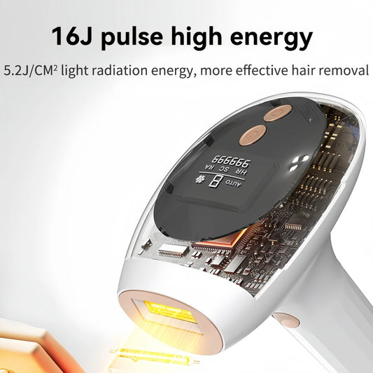 Epilatore IPL 3 in 1 | Depilazione + Cura Pelle + Ringiovanimento | Ice Cooling CE