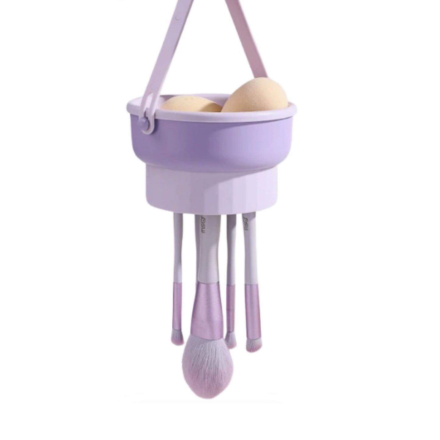 Ciotola pulizia pennelli trucco 2 in 1 in silicone