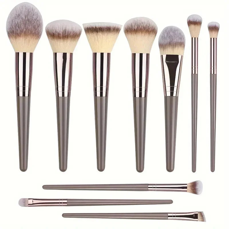 Set Pennelli Trucco Premium con Accessori – Da 3 a 20 Pezzi, Capelli Sintetici