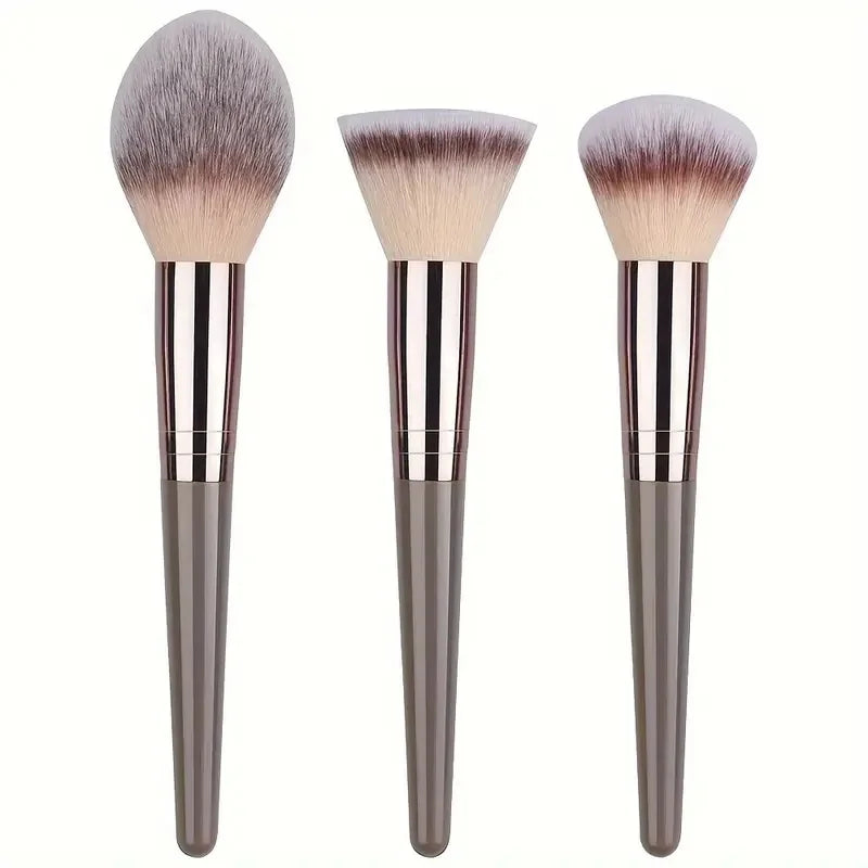 Set Pennelli Trucco Premium con Accessori – Da 3 a 20 Pezzi, Capelli Sintetici