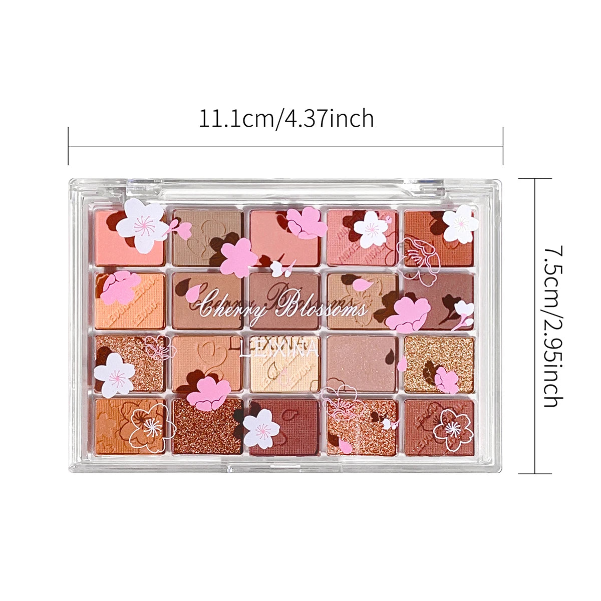 Palette Ombretti Cherry 20 Colori – Glitter, Opachi e Shimmer, Impermeabile