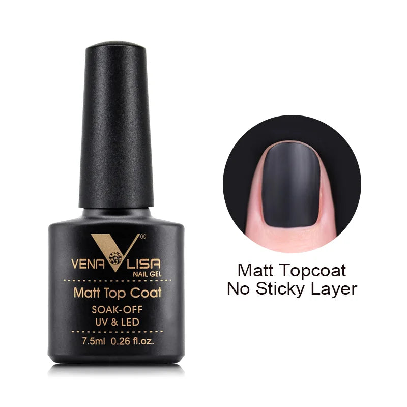 VENALISA Smalto gel per unghie Semi permanente Gellack Nail Art Salon 120 Glitter colorati 7,5 ml Soak off Vernice gel per unghie UV LED organico