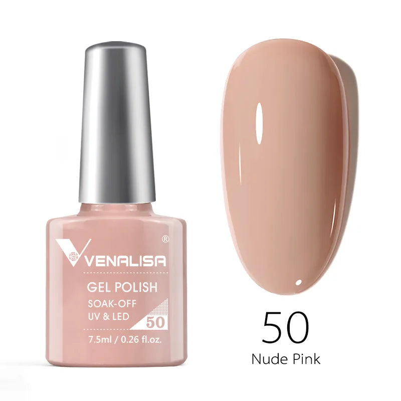 VENALISA Smalto gel per unghie Semi permanente Gellack Nail Art Salon 120 Glitter colorati 7,5 ml Soak off Vernice gel per unghie UV LED organico