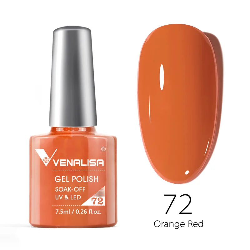 VENALISA Smalto gel per unghie Semi permanente Gellack Nail Art Salon 120 Glitter colorati 7,5 ml Soak off Vernice gel per unghie UV LED organico