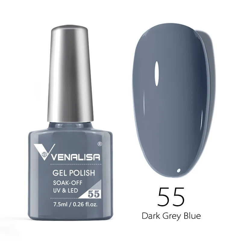 VENALISA Smalto gel per unghie Semi permanente Gellack Nail Art Salon 120 Glitter colorati 7,5 ml Soak off Vernice gel per unghie UV LED organico