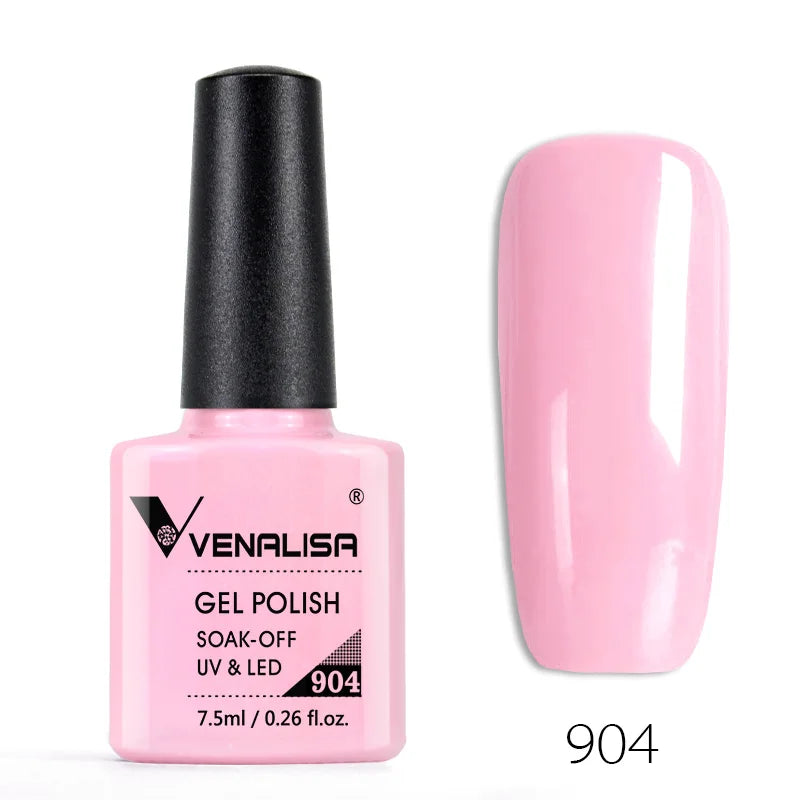 VENALISA Smalto gel per unghie Semi permanente Gellack Nail Art Salon 120 Glitter colorati 7,5 ml Soak off Vernice gel per unghie UV LED organico