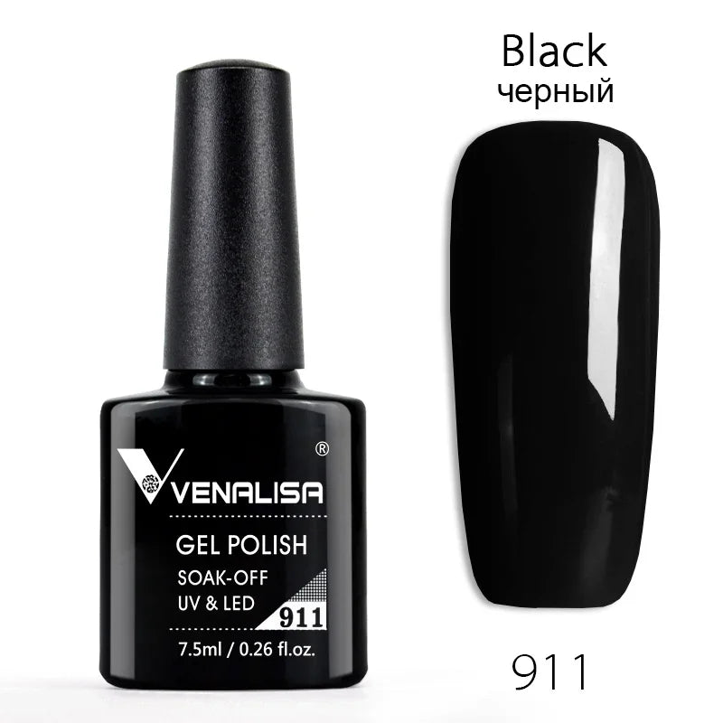VENALISA Smalto gel per unghie Semi permanente Gellack Nail Art Salon 120 Glitter colorati 7,5 ml Soak off Vernice gel per unghie UV LED organico