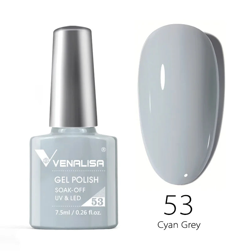 VENALISA Smalto gel per unghie Semi permanente Gellack Nail Art Salon 120 Glitter colorati 7,5 ml Soak off Vernice gel per unghie UV LED organico