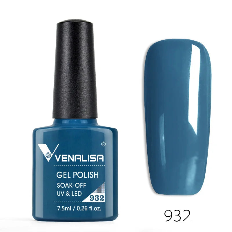 VENALISA Smalto gel per unghie Semi permanente Gellack Nail Art Salon 120 Glitter colorati 7,5 ml Soak off Vernice gel per unghie UV LED organico