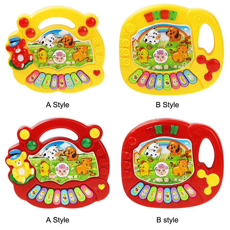 Tastiera Musicale per Bambini con Suoni di Animali e Luci — 3-6 Anni