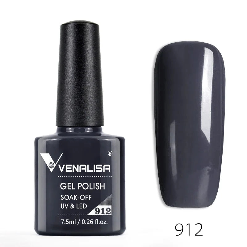 VENALISA Smalto gel per unghie Semi permanente Gellack Nail Art Salon 120 Glitter colorati 7,5 ml Soak off Vernice gel per unghie UV LED organico