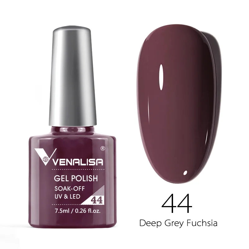 VENALISA Smalto gel per unghie Semi permanente Gellack Nail Art Salon 120 Glitter colorati 7,5 ml Soak off Vernice gel per unghie UV LED organico