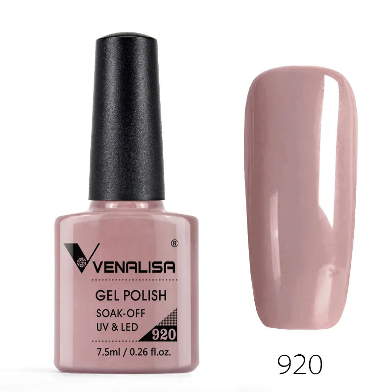VENALISA Smalto gel per unghie Semi permanente Gellack Nail Art Salon 120 Glitter colorati 7,5 ml Soak off Vernice gel per unghie UV LED organico
