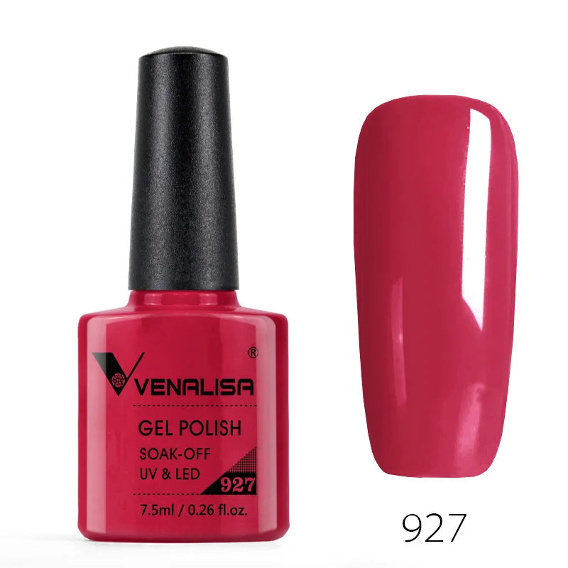 VENALISA Smalto gel per unghie Semi permanente Gellack Nail Art Salon 120 Glitter colorati 7,5 ml Soak off Vernice gel per unghie UV LED organico