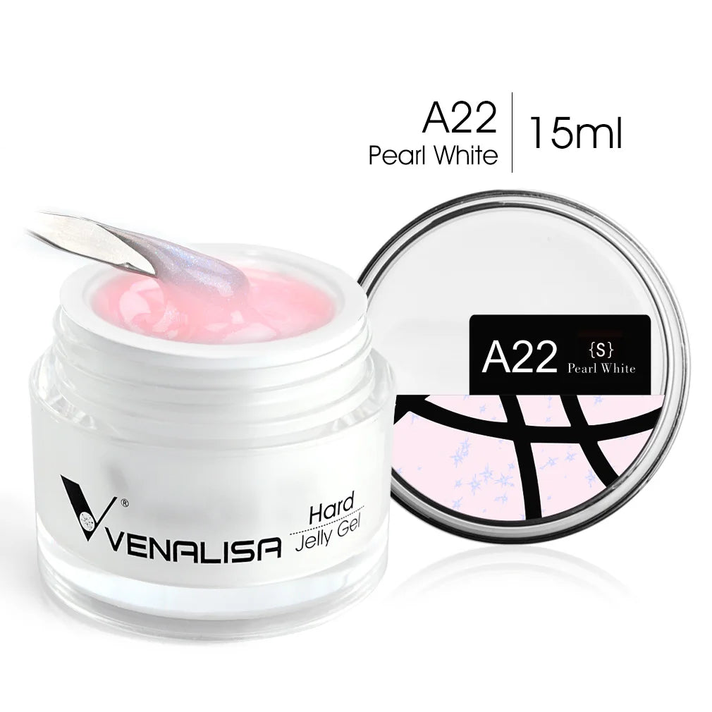 15ml Venalisa Jelly Extension Nail UV Gel da costruzione French Glitter Poly Gel per unghie Trasparente Fibra di colore mimetico naturale Vernice
