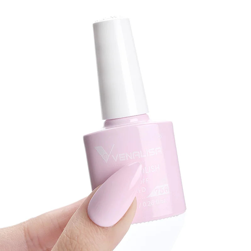 VENALISA Smalto gel per unghie Semi permanente Gellack Nail Art Salon 120 Glitter colorati 7,5 ml Soak off Vernice gel per unghie UV LED organico