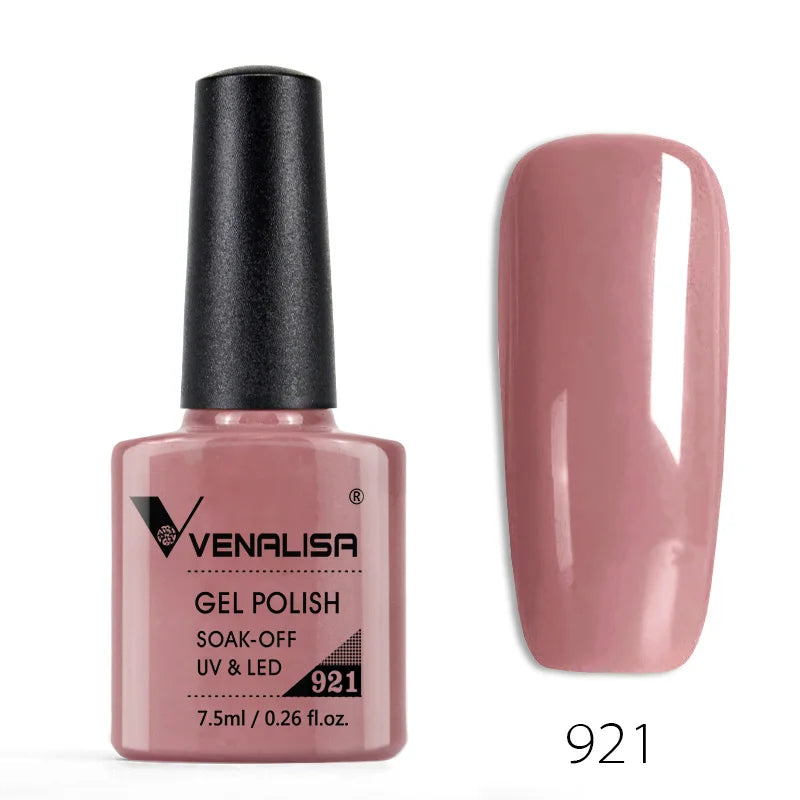 VENALISA Smalto gel per unghie Semi permanente Gellack Nail Art Salon 120 Glitter colorati 7,5 ml Soak off Vernice gel per unghie UV LED organico
