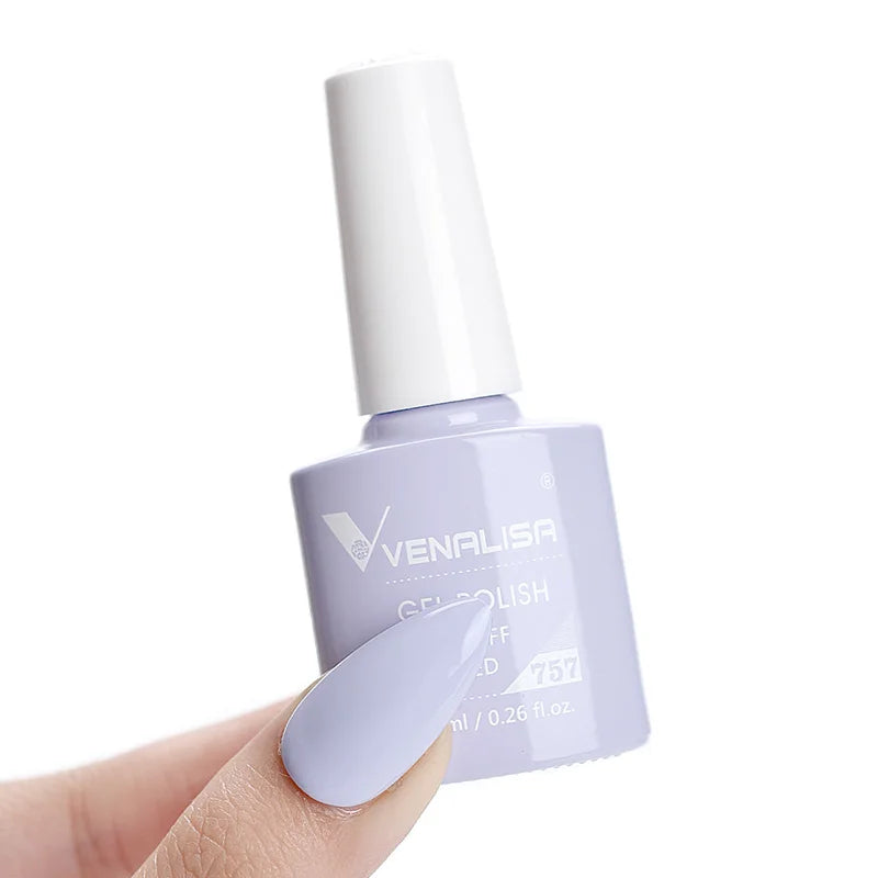 VENALISA Smalto gel per unghie Semi permanente Gellack Nail Art Salon 120 Glitter colorati 7,5 ml Soak off Vernice gel per unghie UV LED organico