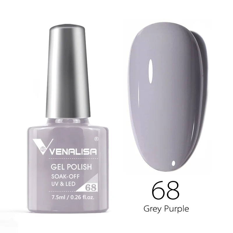 VENALISA Smalto gel per unghie Semi permanente Gellack Nail Art Salon 120 Glitter colorati 7,5 ml Soak off Vernice gel per unghie UV LED organico