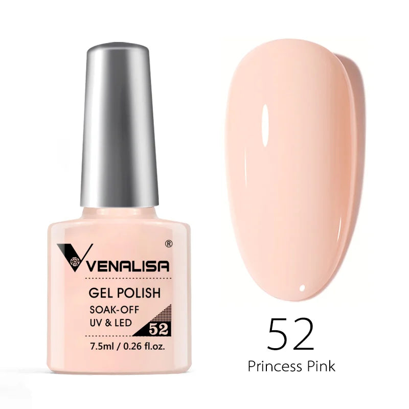 VENALISA Smalto gel per unghie Semi permanente Gellack Nail Art Salon 120 Glitter colorati 7,5 ml Soak off Vernice gel per unghie UV LED organico
