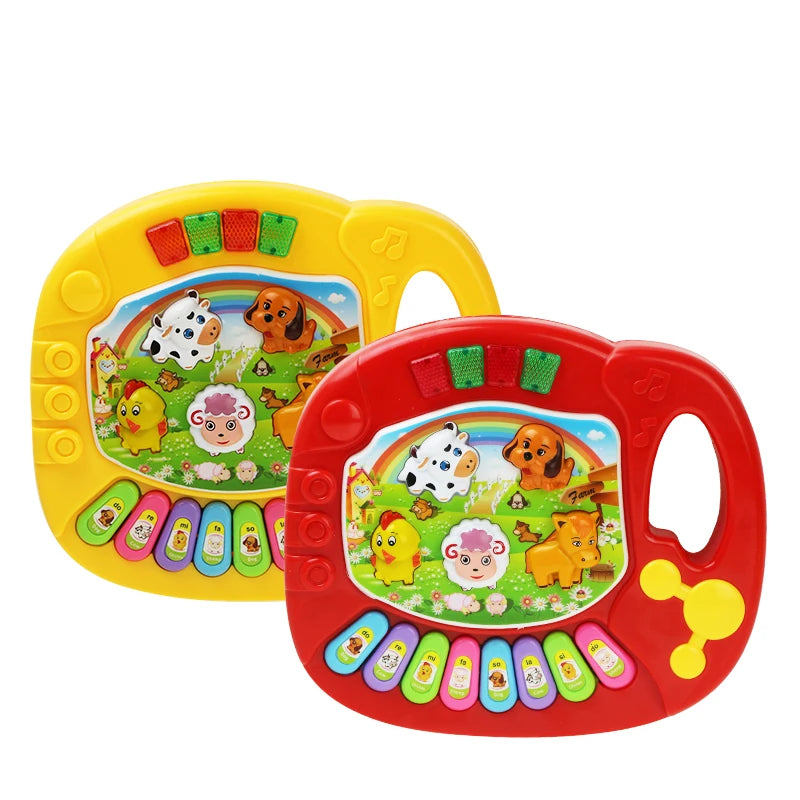 Tastiera Musicale per Bambini con Suoni di Animali e Luci — 3-6 Anni