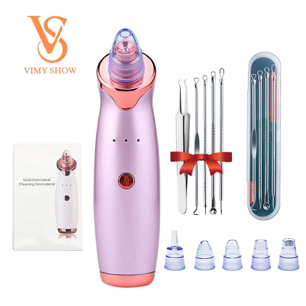 Aspirapolvere per pori per la rimozione di punti neri Pulitore per pori del viso aggiornato Strumento elettrico per l'estrazione di punti bianchi per l'acne per donne e uomini