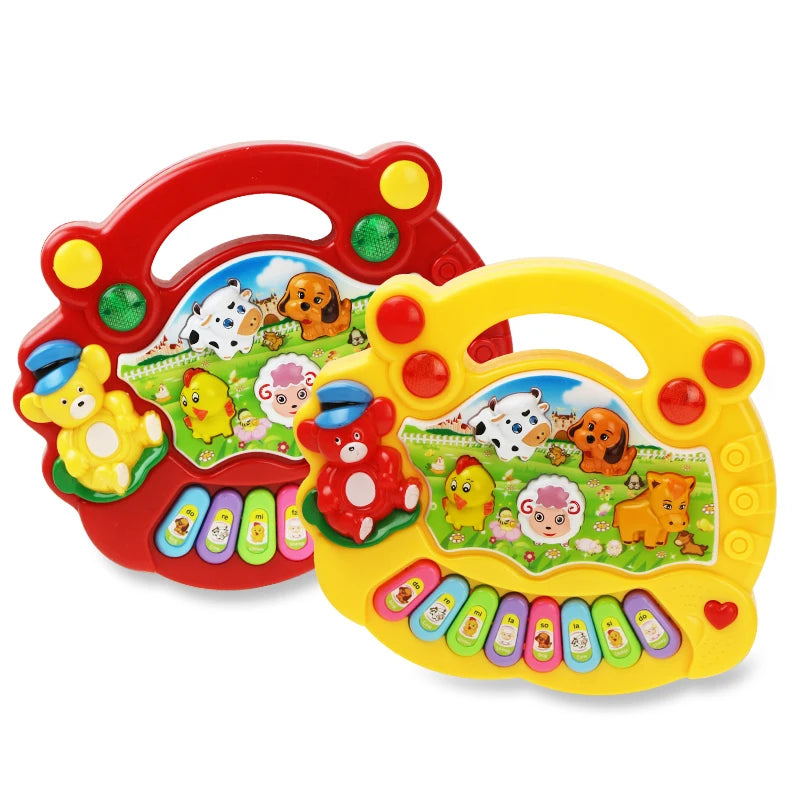 Tastiera Musicale per Bambini con Suoni di Animali e Luci — 3-6 Anni