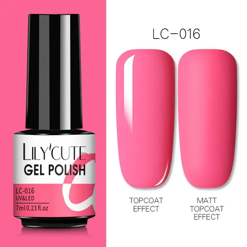 Smalto Gel Semi-Permanente LILYCUTE – 150+ Colori, UV/LED, Lunga Durata 30 Giorni
