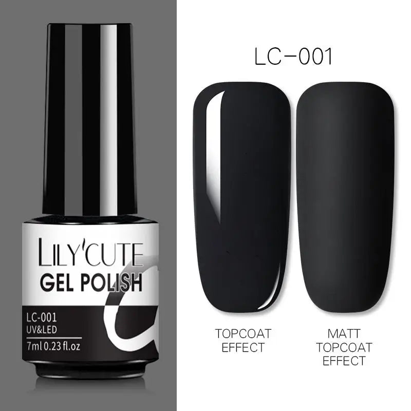 Smalto Gel Semi-Permanente LILYCUTE – 150+ Colori, UV/LED, Lunga Durata 30 Giorni