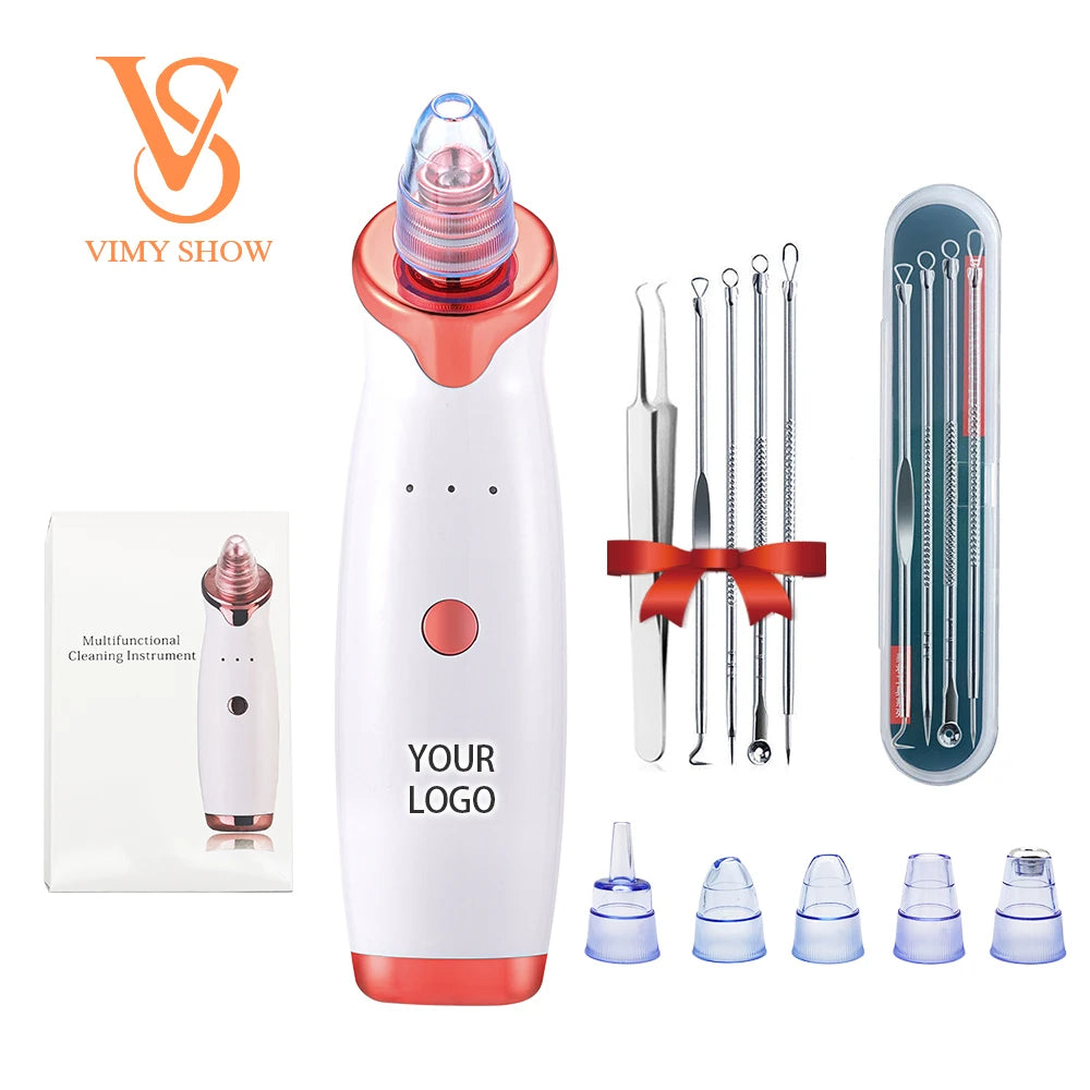 Aspirapolvere per pori per la rimozione di punti neri Pulitore per pori del viso aggiornato Strumento elettrico per l'estrazione di punti bianchi per l'acne per donne e uomini