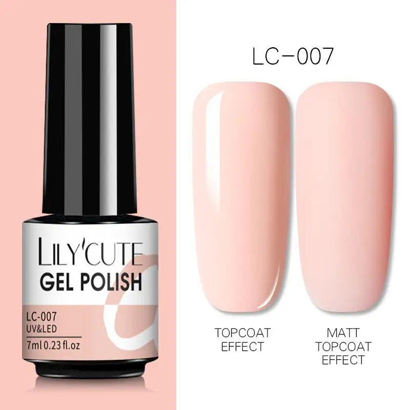 Smalto Gel Semi-Permanente LILYCUTE – 150+ Colori, UV/LED, Lunga Durata 30 Giorni