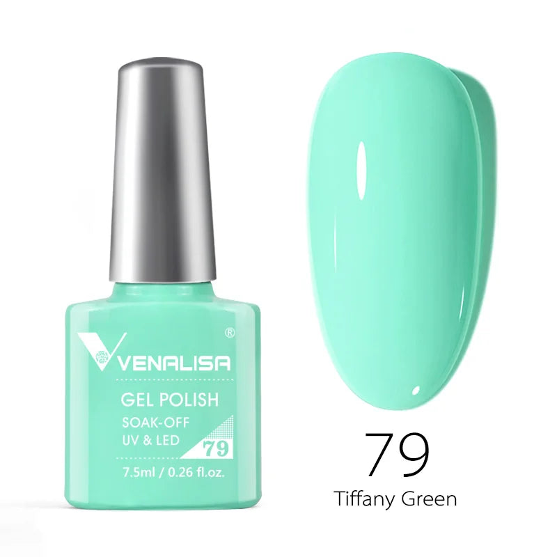 VENALISA Smalto gel per unghie Semi permanente Gellack Nail Art Salon 120 Glitter colorati 7,5 ml Soak off Vernice gel per unghie UV LED organico