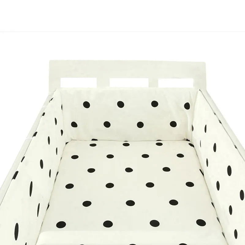 Paraurti per Lettino in Cotone 200×30cm – Doppia Faccia, Cerniera, Design Nordic