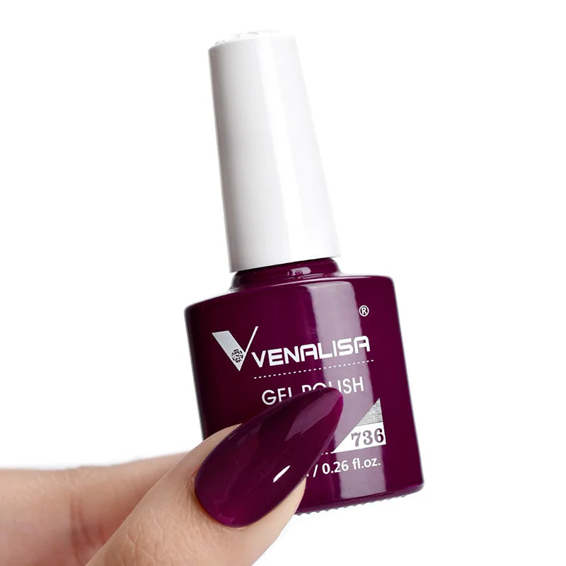 VENALISA Smalto gel per unghie Semi permanente Gellack Nail Art Salon 120 Glitter colorati 7,5 ml Soak off Vernice gel per unghie UV LED organico