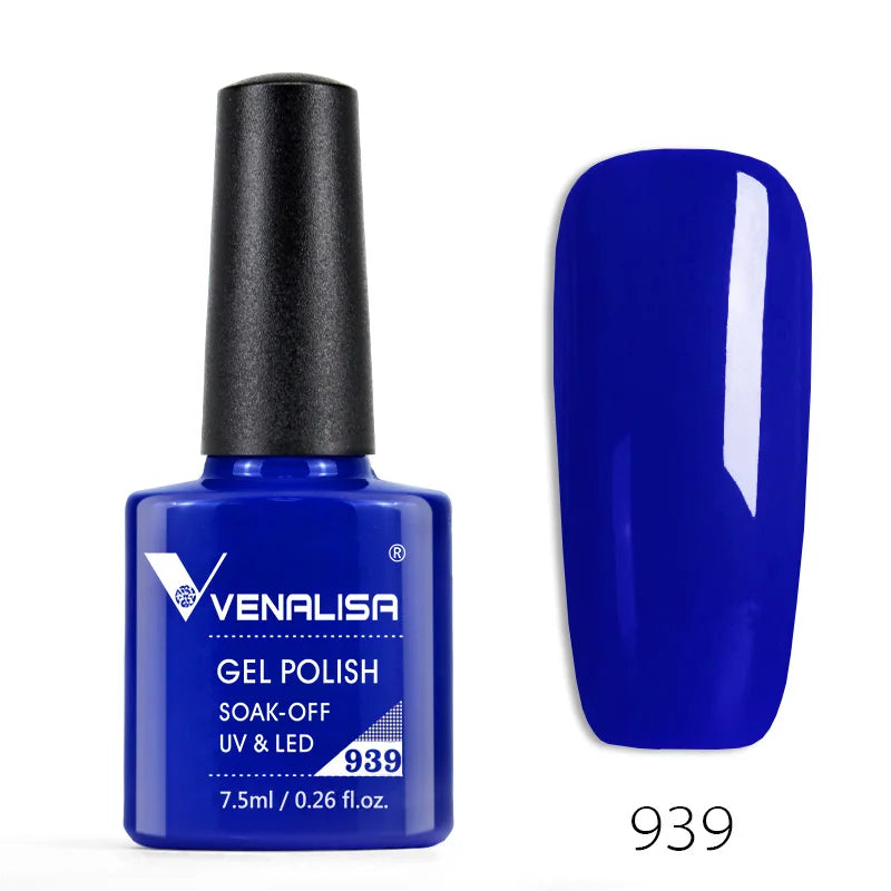 VENALISA Smalto gel per unghie Semi permanente Gellack Nail Art Salon 120 Glitter colorati 7,5 ml Soak off Vernice gel per unghie UV LED organico