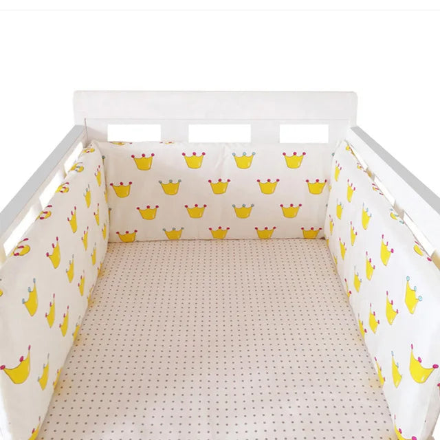 Paraurti per Lettino in Cotone 200×30cm – Doppia Faccia, Cerniera, Design Nordic