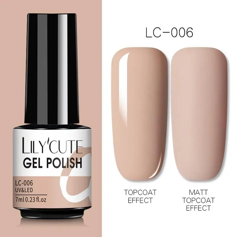 Smalto Gel Semi-Permanente LILYCUTE – 150+ Colori, UV/LED, Lunga Durata 30 Giorni