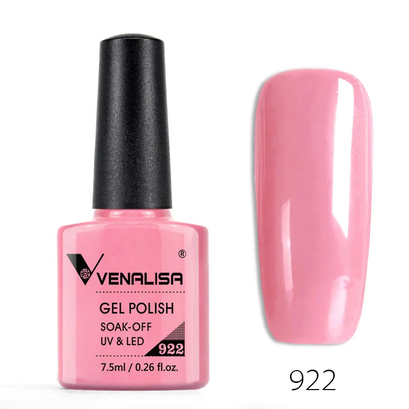 VENALISA Smalto gel per unghie Semi permanente Gellack Nail Art Salon 120 Glitter colorati 7,5 ml Soak off Vernice gel per unghie UV LED organico