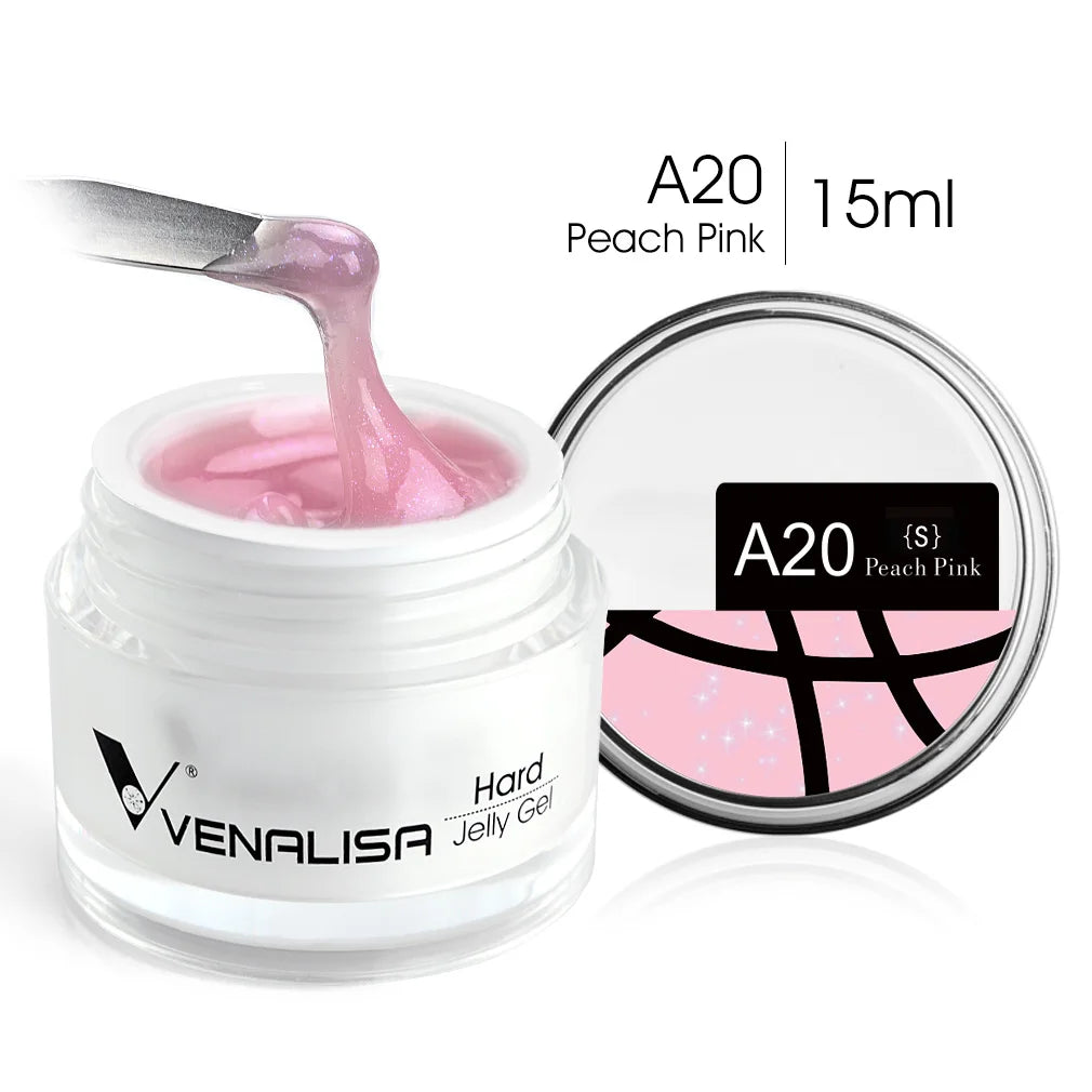 15ml Venalisa Jelly Extension Nail UV Gel da costruzione French Glitter Poly Gel per unghie Trasparente Fibra di colore mimetico naturale Vernice