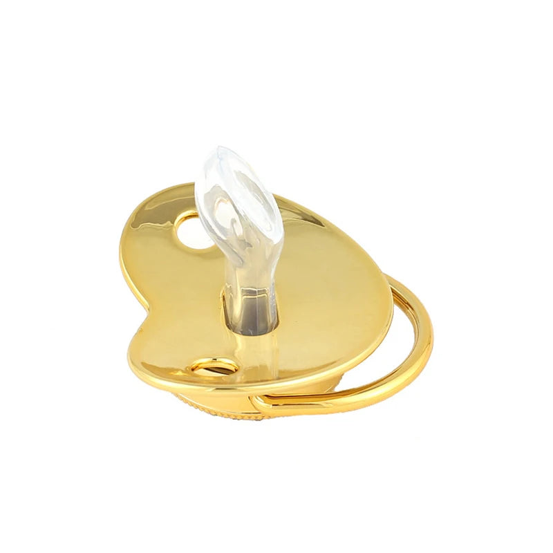 Ciuccio Vuoto Personalizzabile con Clip e Catena – Silicone BPA Free, Regalo Neonato