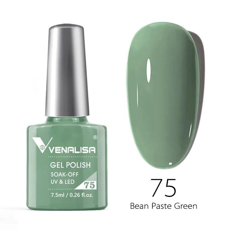 VENALISA Smalto gel per unghie Semi permanente Gellack Nail Art Salon 120 Glitter colorati 7,5 ml Soak off Vernice gel per unghie UV LED organico