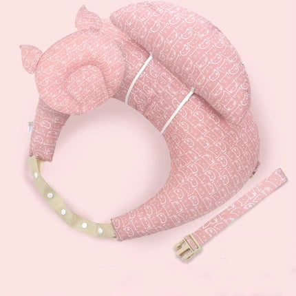 Cuscino per l'Allattamento a U in Cotone | Multifunzione con Cinghia