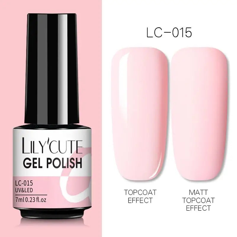 Smalto Gel Semi-Permanente LILYCUTE – 150+ Colori, UV/LED, Lunga Durata 30 Giorni