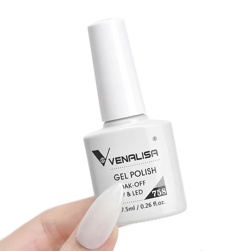 VENALISA Smalto gel per unghie Semi permanente Gellack Nail Art Salon 120 Glitter colorati 7,5 ml Soak off Vernice gel per unghie UV LED organico