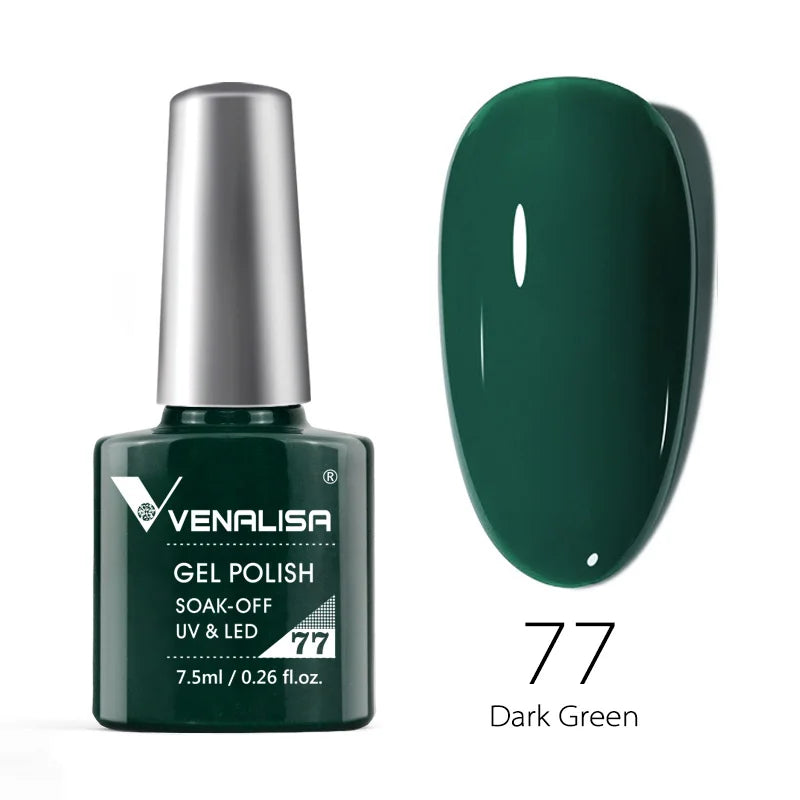 VENALISA Smalto gel per unghie Semi permanente Gellack Nail Art Salon 120 Glitter colorati 7,5 ml Soak off Vernice gel per unghie UV LED organico